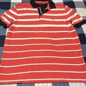 mens sz medium nautica polo shirt new